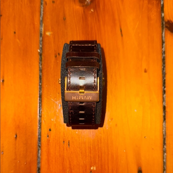 MVMT Black Dial Watch with Gold Case and Brown Strap - Picture 3 of 4